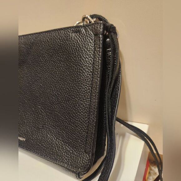 NEW Rebecca Minkoff Regan Black Pebbled Leather Small Crossbody Handbag Ret $198 - Picture 9 of 11